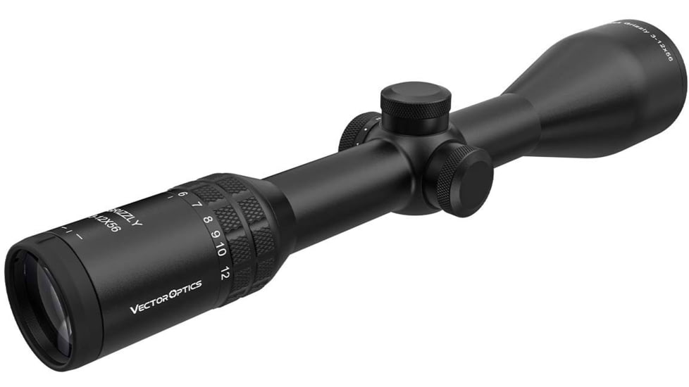 Vector Optics Grizzly Pro 3-12x56i 30mm Tube Fiber Rifle Scope, Second Focal Plane