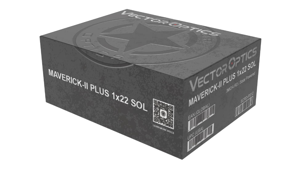 Vector Optics Maverick-II Plus 1x22 Solar Power Red Dot Sight