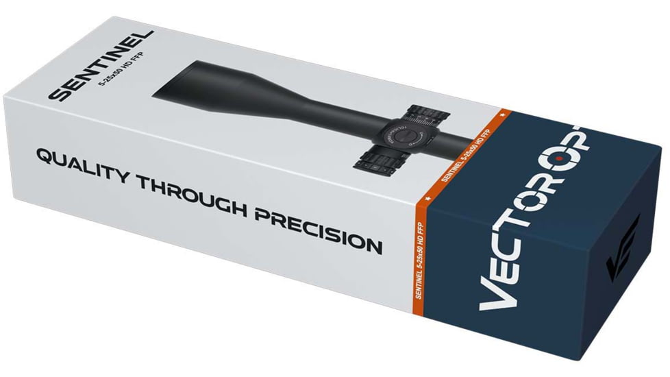 Vector Optics Sentinel 5-25x50mm 30mm Tube HD Rifle Scope, First Focal Plane