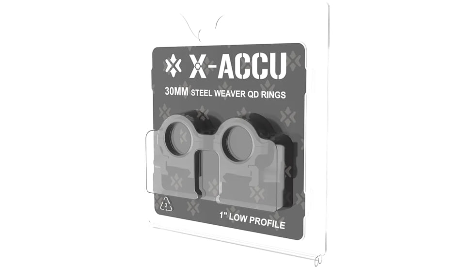 Vector Optics Steel Weaver Quick Release Low Profile Rings, 1 in