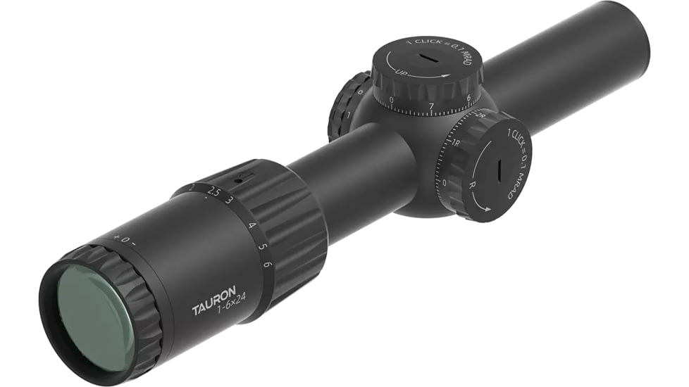 Vector Optics Tauron 1-6x24 30 mm Tube LPVO Rifle Scope, Second Focal Plane