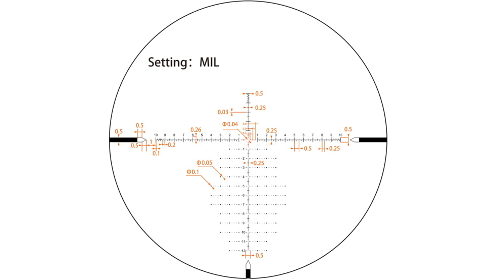 Vector Optics Tauron 6-24x50 34mm Tube HD MIL Rifle Scope, First Focal Plane