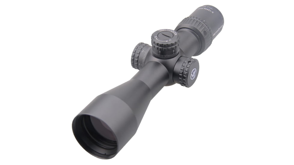 Vector Optics Veyron Rifle Scope, 3-12x44mm, First Focal Plane, 30mm Tube, MPR-4 Non-Illuminated Reticle, 6061-T6, Black, SCFF-21