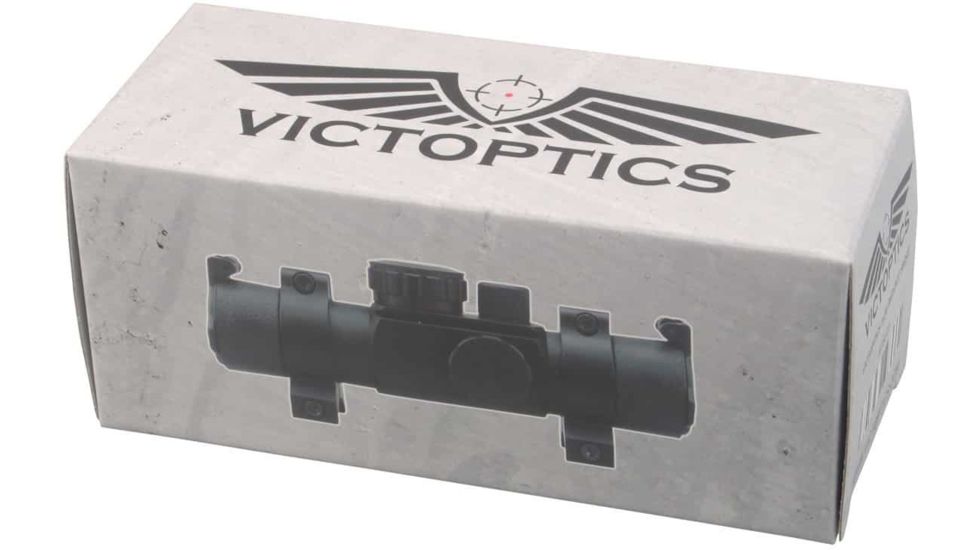 Vector Optics Vicoptics Red Dot Sight, 1x30mm, 4 Red/ Green Reticles, 6061-T6, Black, RDSL07