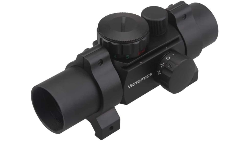 Vector Optics Vicoptics Red Dot Sight, 1x30mm, 4 Red/ Green Reticles, 6061-T6, Black, RDSL07