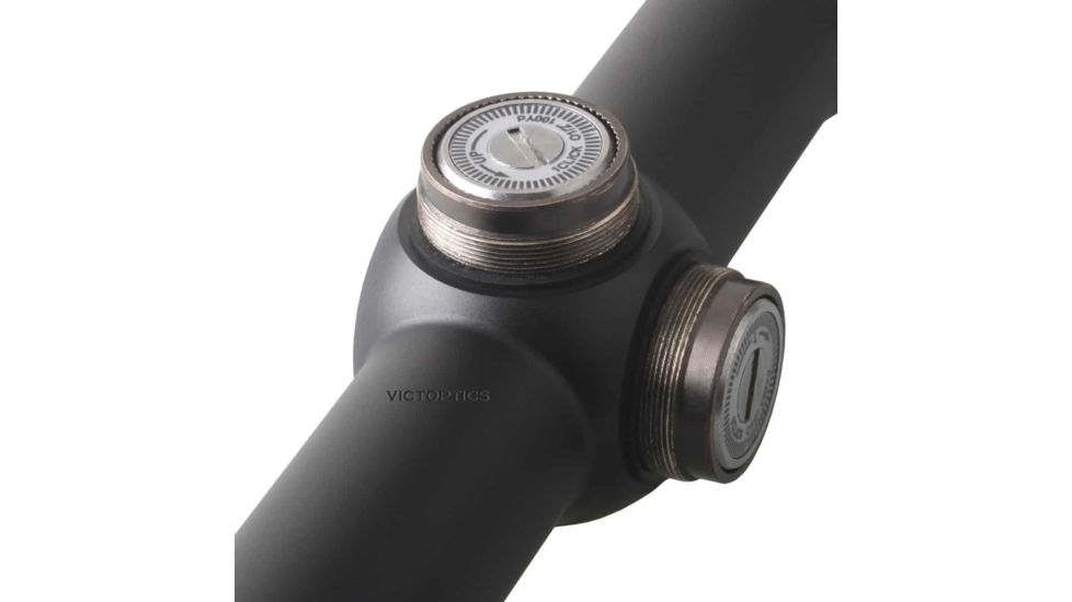 VictOptics Rifle Scope, 1-4x24mm, Second Focal Plane, 1-inch Tube, Mil-Dot Non-Illuminated Reticle, 6061-T6, Black, OPSL03