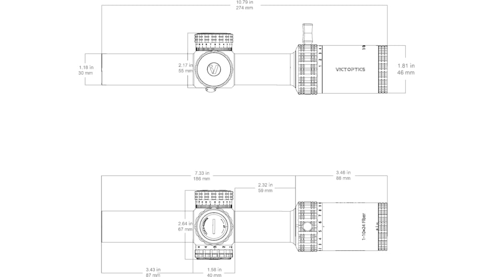 VictOptics S10 1-10x24i Fiber