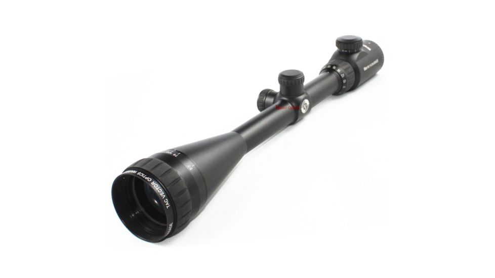 Vector Optics Warrior Rifle Scope, 6-24x50mm, 25.4mm Tube, R14 Ranger Finder Reticle, Black, SCOL-02