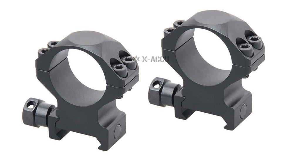 Vector Optics X-Accu 25.4mm Picatinny Rings, 1in, Chorme, XASR-2501