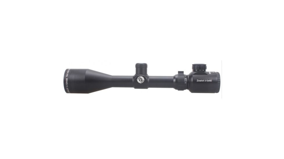 Vector Optics Zealot Rifle Scope, 3-12x42mm, 25.4mm Tube, Ranger Finder or Mil-dot - default Reticle, Black, SCOM-03