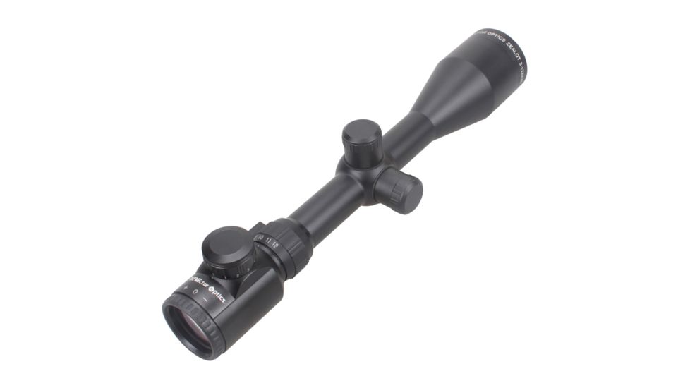 Vector Optics Zealot Rifle Scope, 3-12x42mm, 25.4mm Tube, Ranger Finder or Mil-dot - default Reticle, Black, SCOM-03