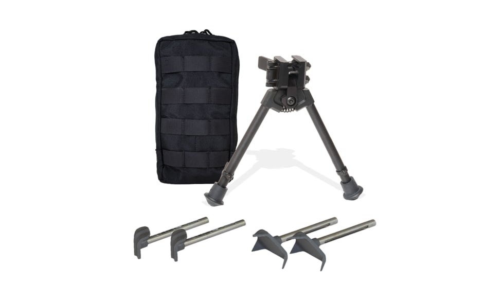 Versa-Pod 300 Series BattlePack Bipod NON-Pan with Case, 9-12in, Black, 360-824