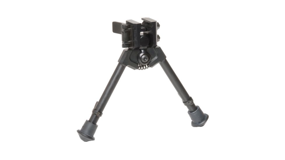 Versa-Pod 300 Series Rubber Feet Pan-Tilt Bipod, 7-9in, Black, 350-925
