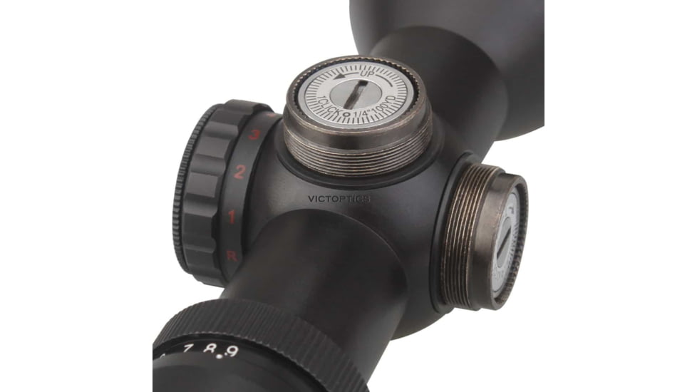 VictOptics Rifle Scope, 3-9x40mm, Second Focal Plane, 1-inch Tube, Mil-Dot H Red/ Green Illuminated Reticle, 6063-T6, Black, OPSL04