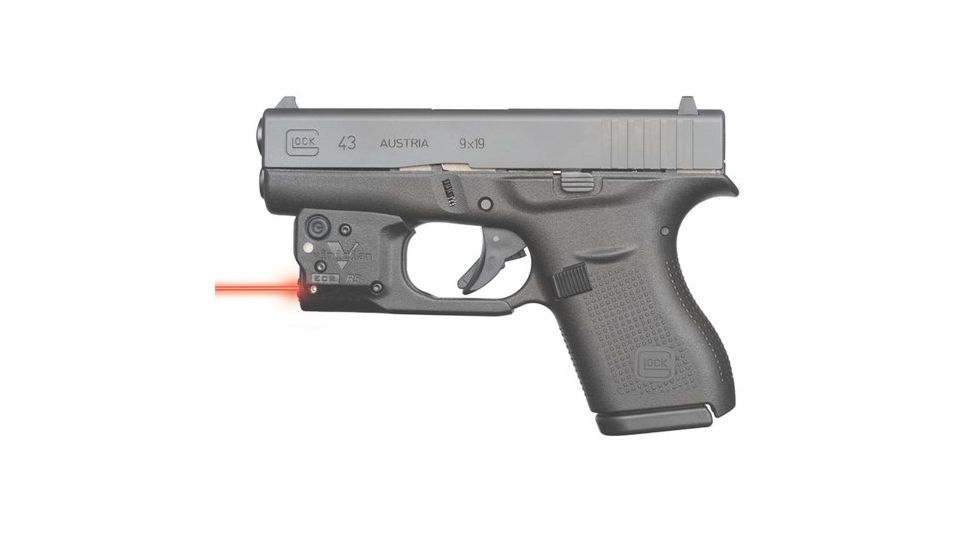 Viridian Reactor 5 Red laser sight for Glock 43 featuring ECR  Includes Hybrid Belt Holster R5-R-G43