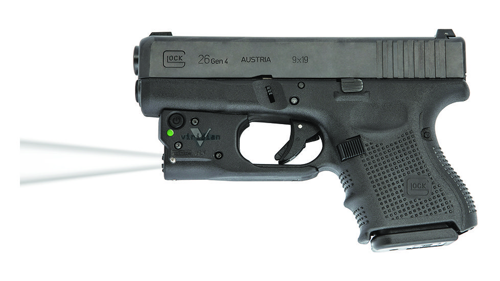 USED Viridian Reactor TL Tactical light for Glock 26/27 featuring ECR and Radiance Includes Hybrid Belt Holster RTL-G26/27, EDEMO1, Used, Condition Like New, Inspect and Rebox