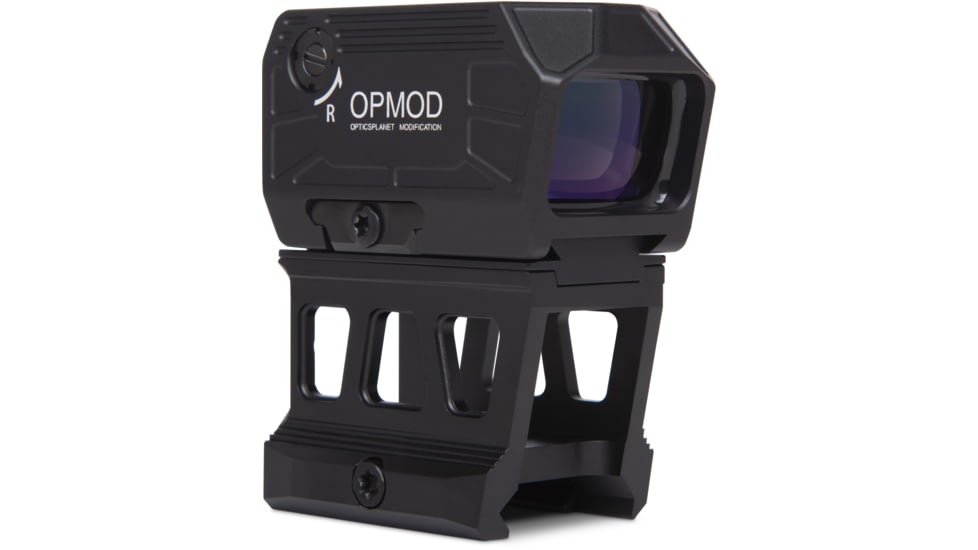 Viridian OPMOD Omega Closed Emitter Green Dot Sight, ACRO Mounting w/RMR adapter And High Picatinny Mount, Black, 981-0061