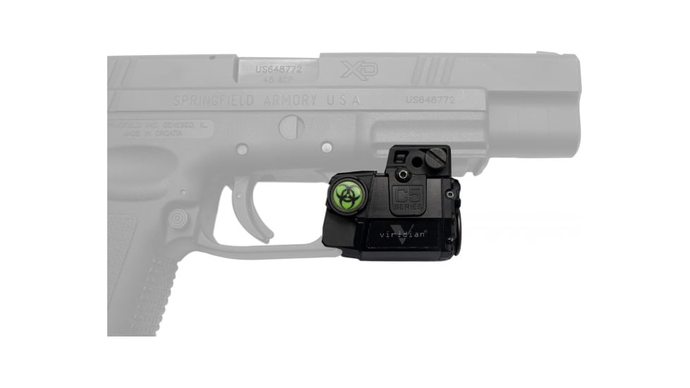 Viridian Universal Subcompact Green Laser Sight with Tactical Light - Zombie Edition