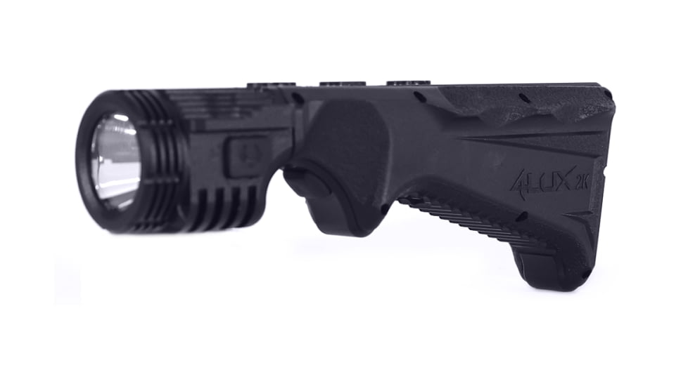 Viridian Weapon Technologies 4LUX 2K w/ Green Laser, Angled Foregrip, MLOK, 2000 Lumens, Black, 912-0090