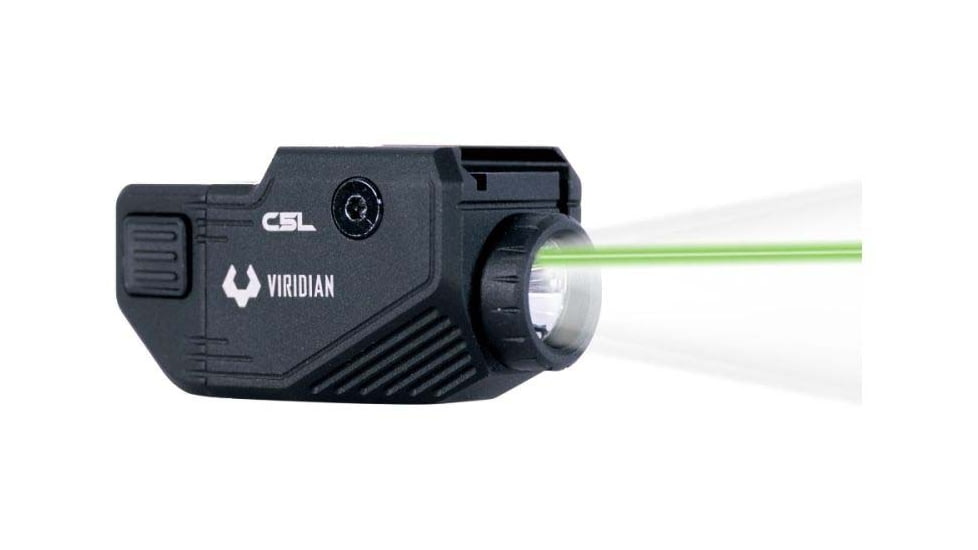Viridian Weapon Technologies C5L Custom 580 Lumen LED Green Laser Tactical Light w/ INSTANT-ON &amp; SafeCharge Power Bank, Lithium Ion, Black, 930-0058