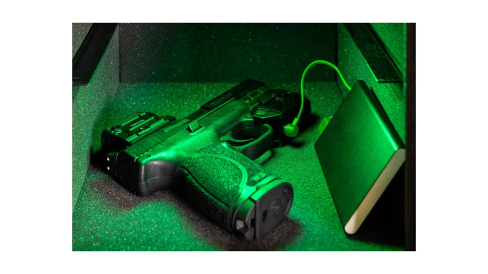 Viridian Weapon Technologies C5L Custom 580 Lumen LED Green Laser Tactical Light w/ INSTANT-ON &amp; SafeCharge Power Bank, Lithium Ion, Black, 930-0058