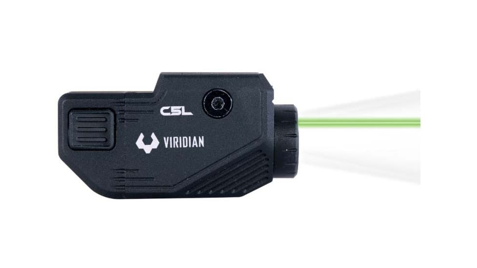 Viridian Weapon Technologies C5L Custom 580 Lumen LED Green Laser Tactical Light w/ INSTANT-ON &amp; SafeCharge Power Bank, Lithium Ion, Black, 930-0058