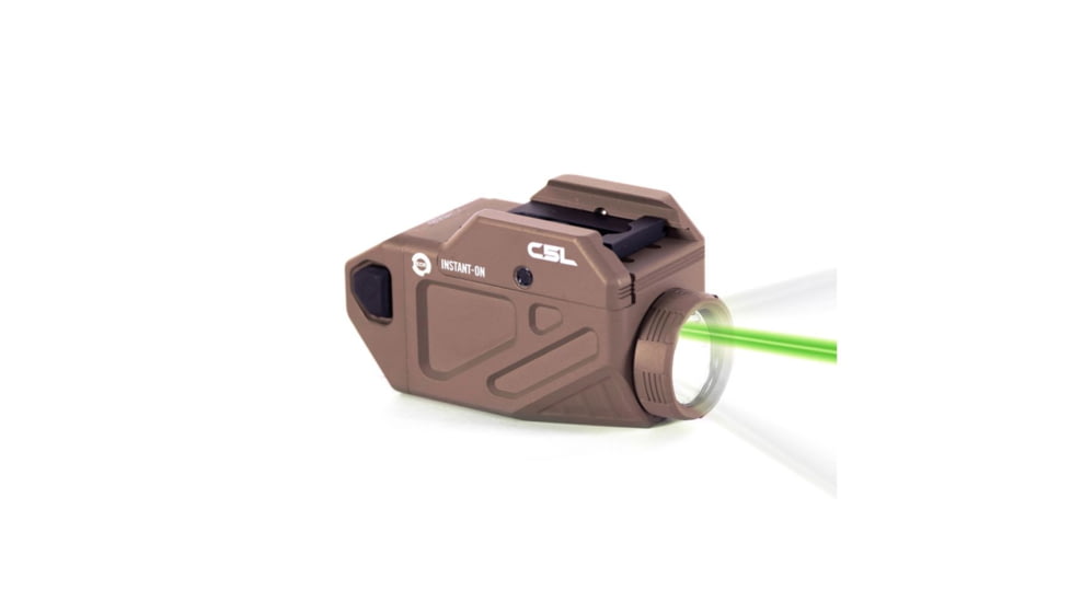 Viridian Weapon Technologies C5L Universal Green Laser and 650 Lumen Tactical Light w/ Rechargeable Battery, INSTANT-ON and SafeCharge Power Bank, FDE, 930-0055