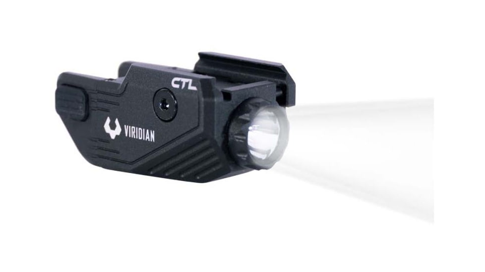 Viridian Weapon Technologies CTL Custom 580 Lumen LED Tactical Light w/ INSTANT-ON & SafeCharge Power Bank, Lithium Ion, Black, 930-0043
