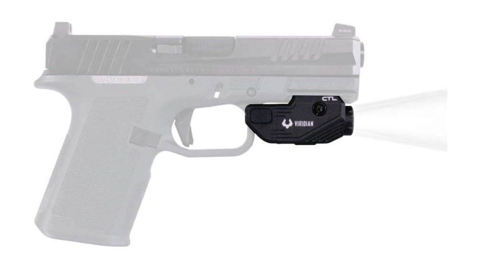 Viridian Weapon Technologies CTL Custom 580 Lumen LED Tactical Light w/ INSTANT-ON & SafeCharge Power Bank, Lithium Ion, Black, 930-0043