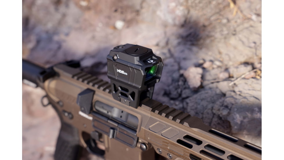 Viridian Weapon Technologies MDS25 Modern Dot Sight, 1x29, 3 MOA Green Dot, T2 Mount included, Black, 981-0127