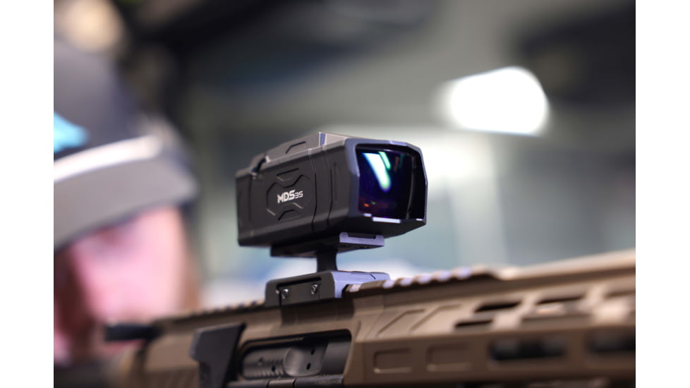 Viridian Weapon Technologies MDS35 Modern Dot Sight, 1x36, 3 MOA Green Dot, T2 Mount included, Black, 981-0128