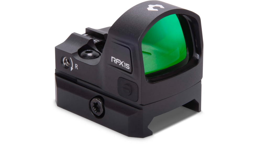 Viridian Weapon Technologies RFX-15 1x21mm Micro Green Dot Sight, Shield Mounting Pattern, Black, Small, 981-0019