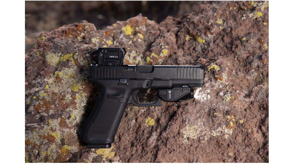 Viridian Weapon Technologies RFX44 Compact Green Dot Reflex Sight, 5 MOA Green Dot Reticle, RMR Adapter, Black, 981-0107