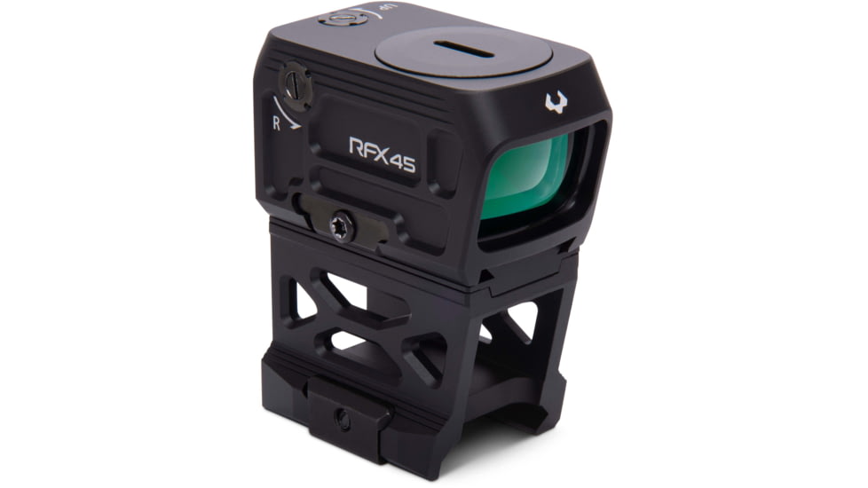 Viridian Weapon Technologies RFX45 Closed Emitter Green Dot Sight includes High Mount for 1/3 Co-Witness, Black, 981-0060