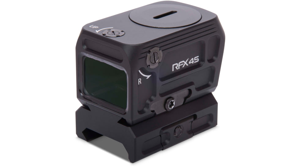 Viridian Weapon Technologies RFX45 Closed Emitter Green Dot Sight includes Low Mount, Black, 981-0059