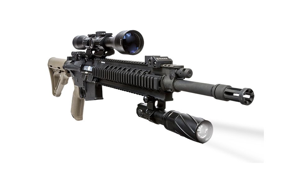 Viridian Weapon Technologies V310 Long Range LED Illuminating Flashlight w/ Motorized Zoom and Universal Mount, Battery, Charger and Remote Switch, White Beam, 980-0016