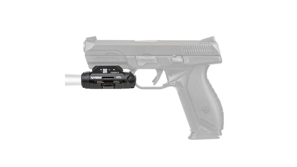 Viridian Weapon Technologies XTL Gen 3 Universal 500 Lumen Tactical Light w/1080p HD Weapon Camera, Black, 990-0016