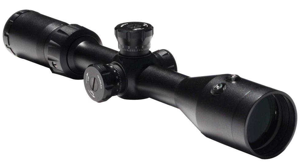 Vism 3-9X42 Rifle Scope With Integrated Red Laser/Black with Mil-Dot Reticle VSFLRBM3942G