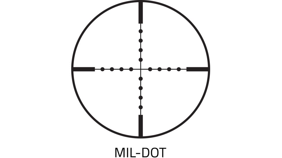 Vism 3-9x42 Rifle Scope with Integrated Green Laser/Black/Mil-Dot Reticle VSFLGBM3942G