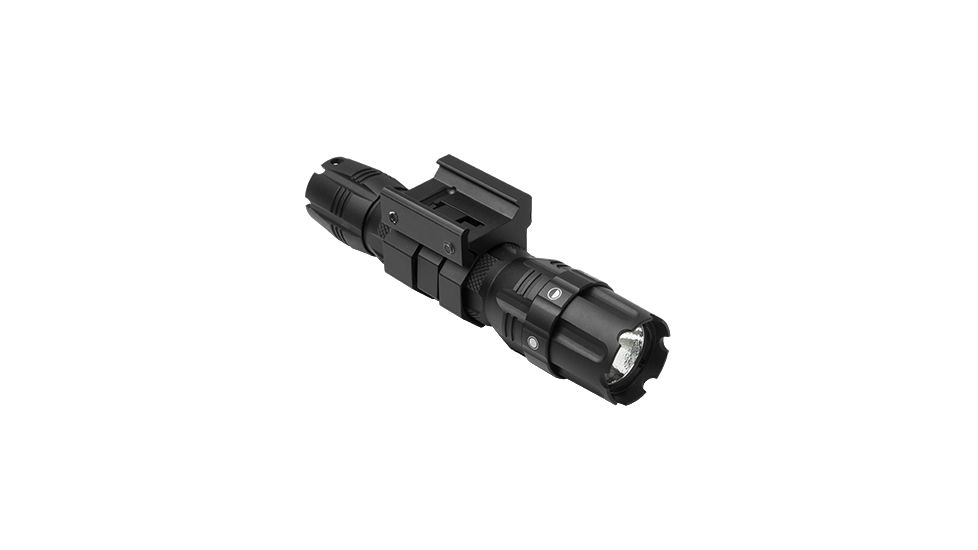 VISM Pro Series Flashlight 250 Lumen, Rail Mount, Black VATFLBM
