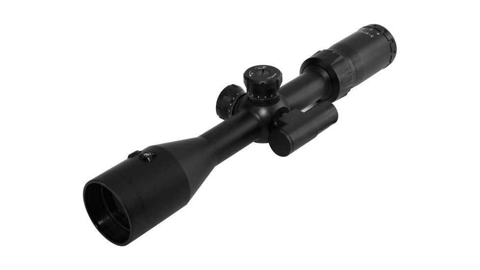 Vism 3-9x42 Rifle Scope with Integrated Green Laser/Black/Mil-Dot Reticle VSFLGBM3942G