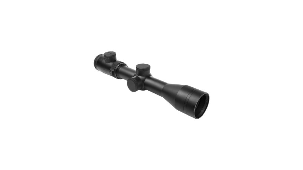 VISM Safari Series 1.5, 6X42 Rifle Scope/Red And Green Illum./Cross Plex Reticle, Green Lens, Black VSAFS15642G