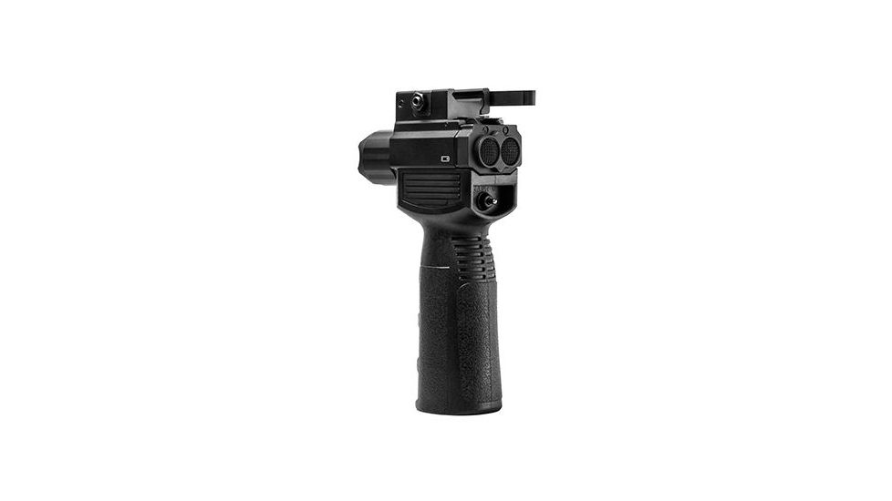 VISM Vertical Grip w/Strobe Flashlight &amp; Red Laser - Gen2, 200 Lumens VAQVGFLRV2