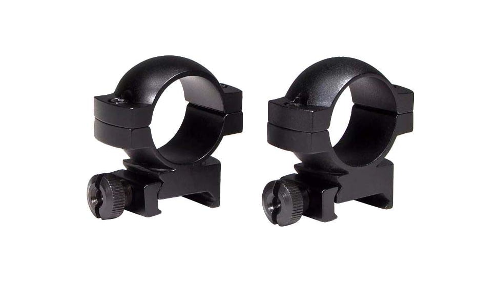 Vortex 1-inch Rifle Scope Rings, Medium, Picatinny/Weaver Mount, Set of 2, Black, RING-M