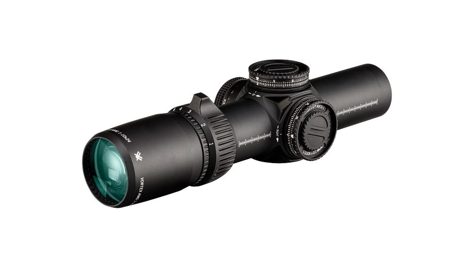 Vortex AMG 1-10x24mm LPVO 34mm Tube Rifle Scope, First Focal Plane, EBR-9 MRAD Reticle, Black, AMG-11002