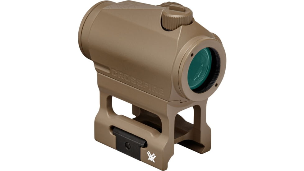 Vortex Crossfire 1x21mm Prismatic Red Dot Sight, 2 MOA, Tan, 2.5&quot;, 4.59oz, CF-RD2-T