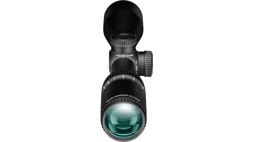 Vortex Crossfire HD 3-9x40 mm 1 in Tube Rifle Scope, Second Focal Plane, Dead-Hold BDC MOA, Black, 12.5, 16.2oz, CFR-3901