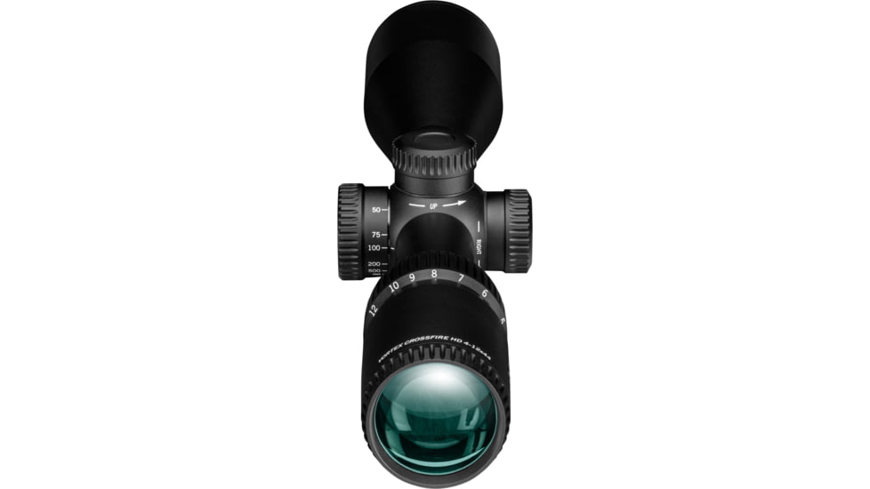 Vortex Crossfire HD 4-12x44 mm 1 in Tube, Second Focal Plane, WideRange Plex MOA, Black, 13.4, 20.7oz, CFR-41202