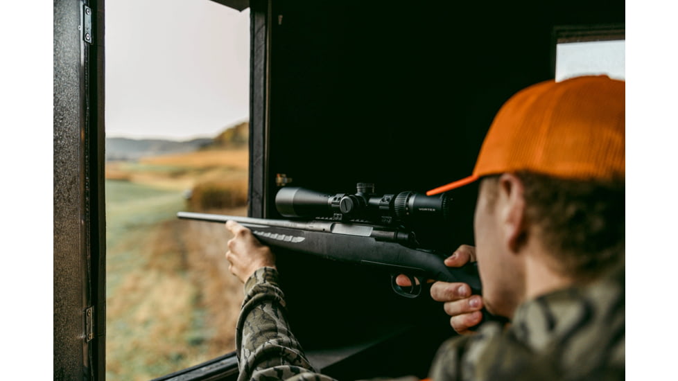 Vortex Crossfire HD 6-18x50 mm 1 in Tube Rifle Scope, Second Focal Plane, Illuminated Dead-Hold 2A BDC MOA, Black, 13.9, 23.2oz, CFR-61801I