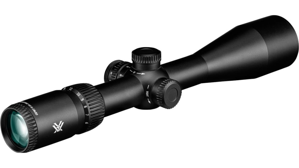 Vortex Crossfire HD 6-18x50 mm 1 in Tube Rifle Scope, Second Focal Plane, Illuminated Dead-Hold 2A BDC MOA, Black, 13.9, 23.2oz, CFR-61801I